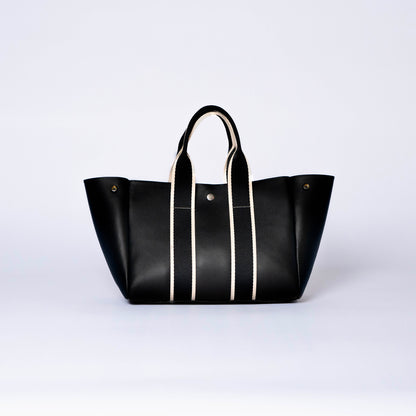 NUMÉRO 03 by atelier &LAB  — front view highlighting a clean, graphic silhouette with quiet luxury presence in premium upcycled full-grain calf leather, Paris.